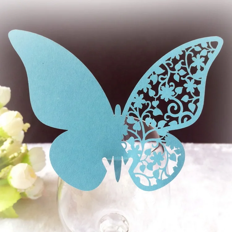 Butterfly Laser Cut Table Place Cards Table Name Card Paper Party Supplies Decoration