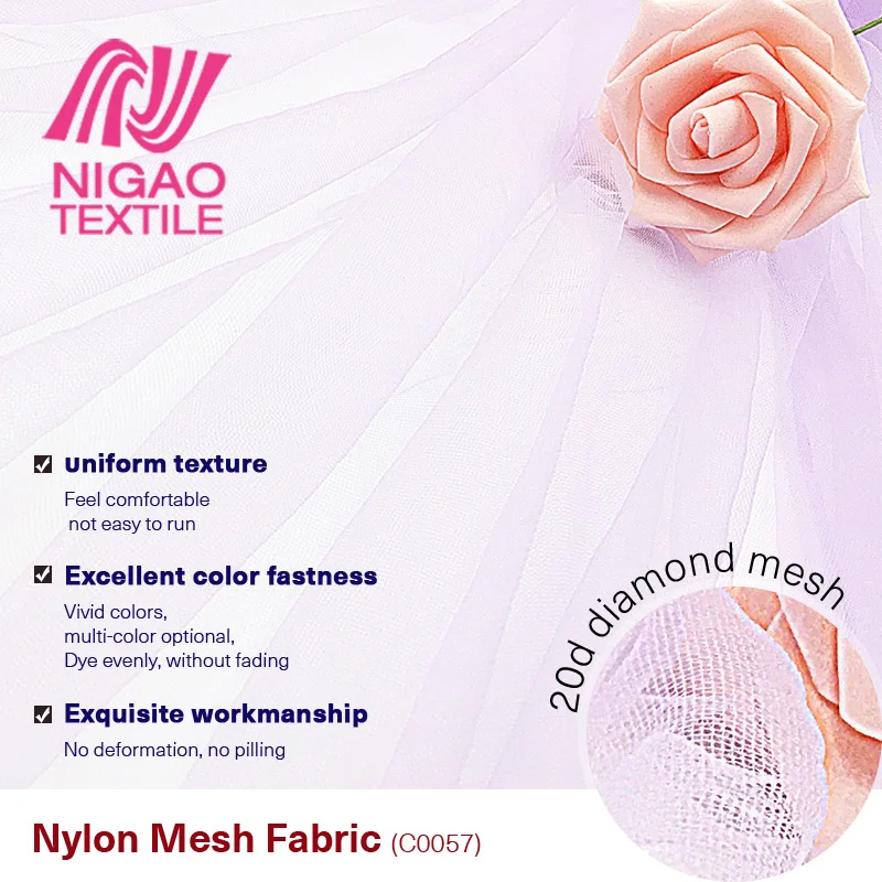 
Bulk price Nylon 100 yards mesh fabric tulle roll wholesale 