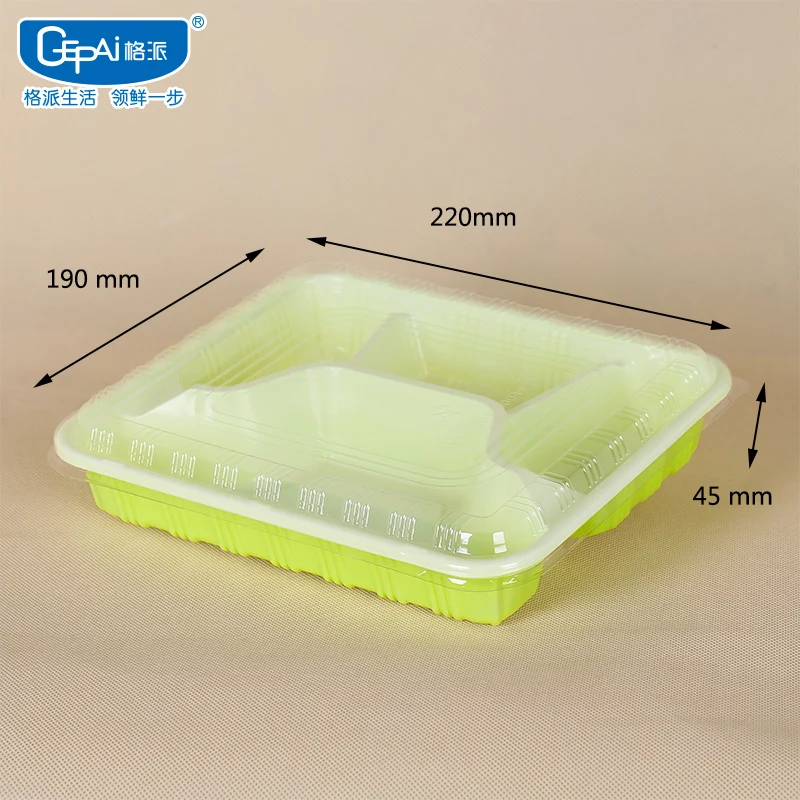 Eco-Friendly Disposable Microwave Degradable Plastic Food Containers 5kg Load Capacity for Hot Food Storage