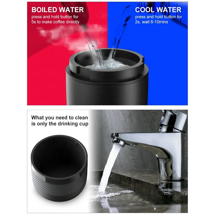 
Hot selling travel coffee machine CAN HEAT WATER 12v espresso coffee machine rechargeable 