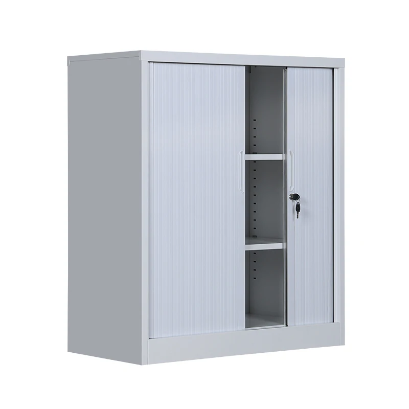 New Fashion Locked Shoe Rack Cabinet with Plastic Roller Shutter Door and Adjustable Shelf
