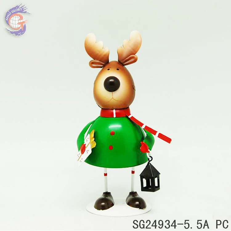 Небольшой размер Металл рождественские олени украшения для подарков