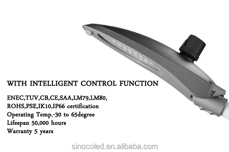 ENEC TUV CB Certified Outdoor LED Street Light 60 100 150 200 Watt Fixtures Sensor Cool White Color 100W 150W 200W LED Lighting