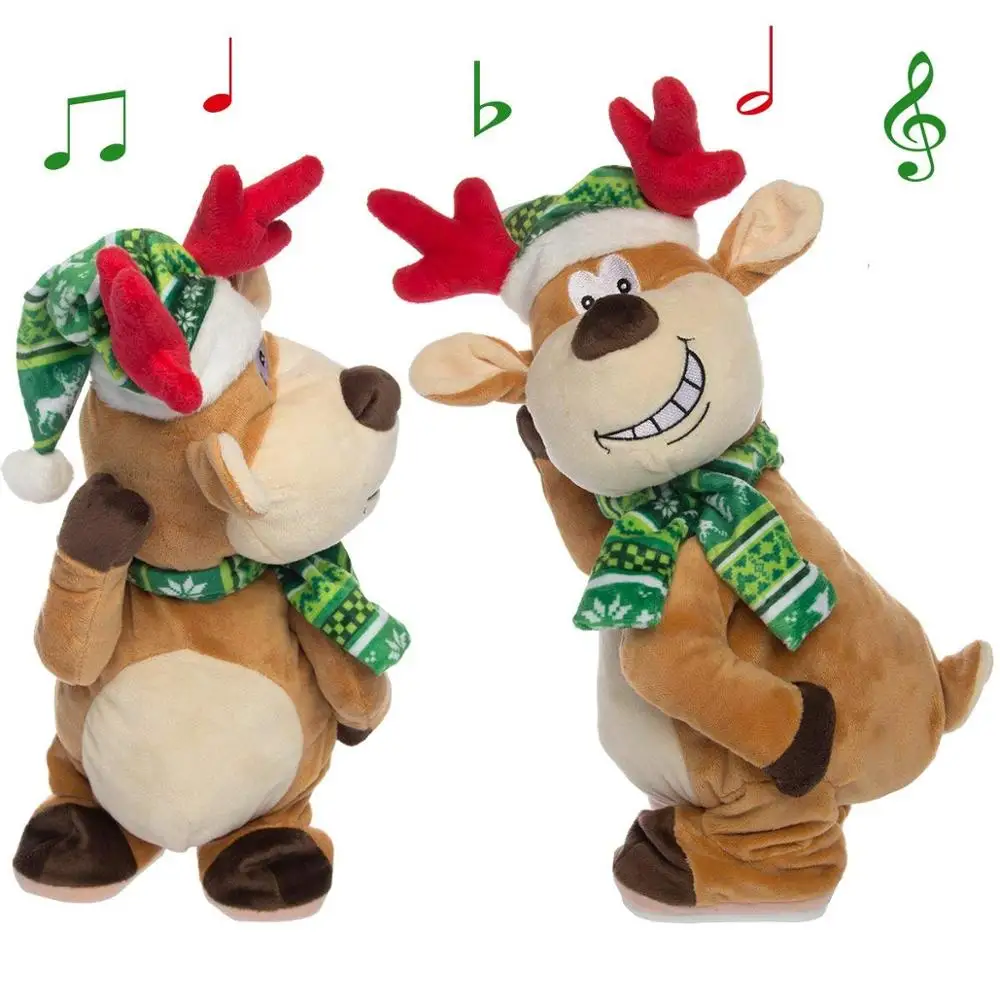 Cuddle Funny Plush Toy Stuffed Animal Toy Singing Dancing Light Up Christmas Tree