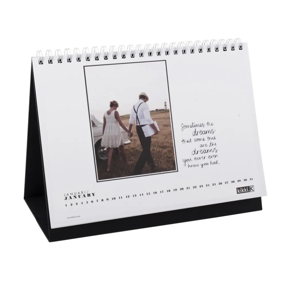 Custom Desk Calendar Printing Wholesale, Offset Printing OEM Design Spiral Binding Paper Calendar