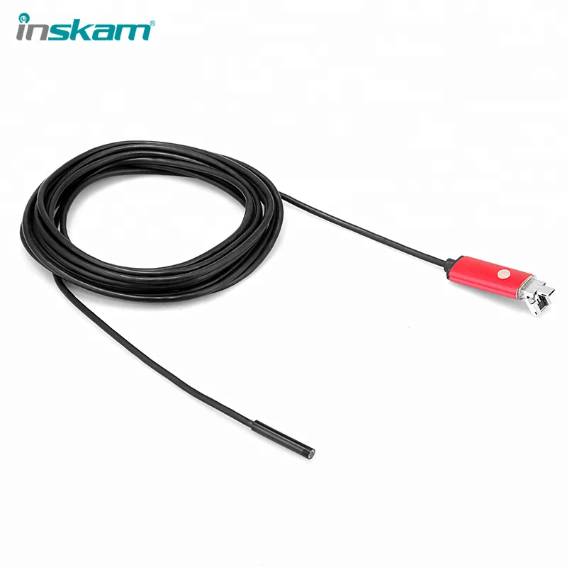 Smart PC 7 мм красный 10 м водонепроницаемый Полужесткий кабель Usb эндоскопа бороскоп змея инспекции провод камеры
