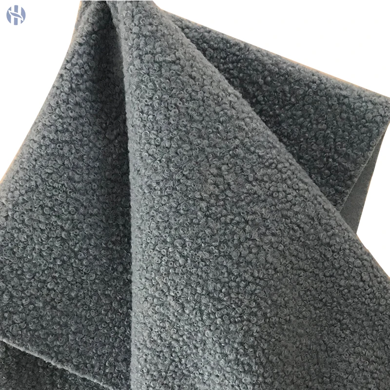 
100% Polyester wool lamb faux fur fabric,needle punched acupuncture nonwoven fabric,fake wool fabric for winter coat 