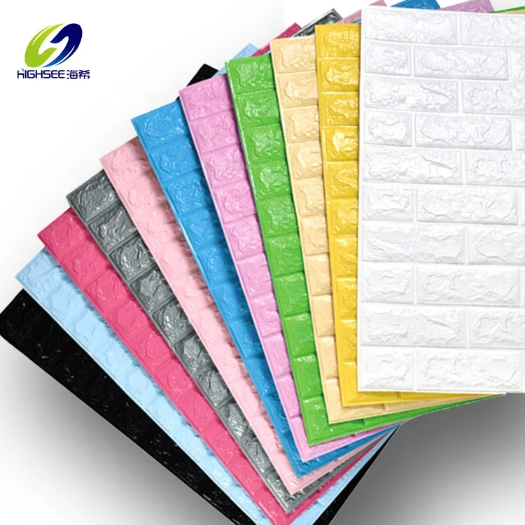 
Waterproof fireproof XPE foam decorative wall sheet fashion 3d Wall Sticker 