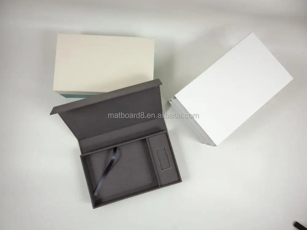 Image Folio Boxes 20 matted mounts handmade clam shell style presentation box with ribbon Portfolios