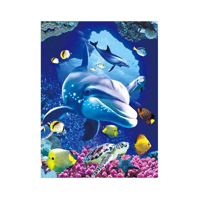 Souvenir of 3D lenticular dolphin picture for home decoration by China supplier