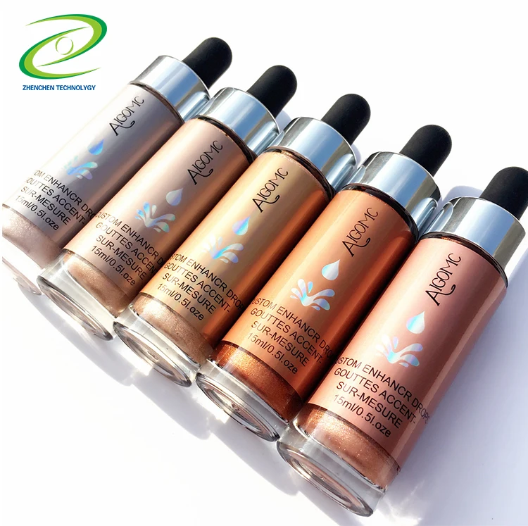 
UONOFO eco-friendly customize 5 color highlighter makeup cosmetic private label waterproof multi-functional liquid highlighter 