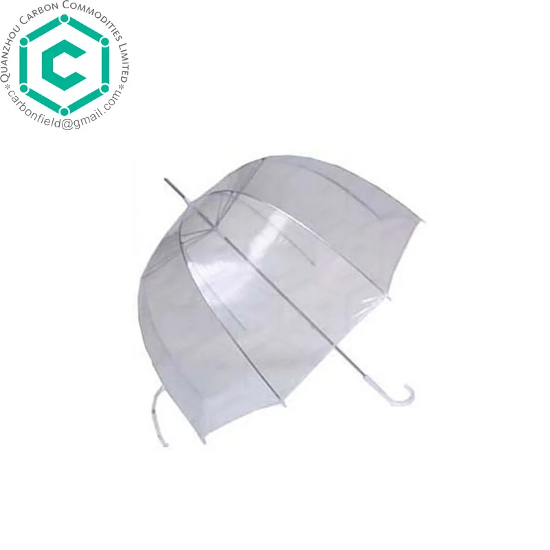 Promotional Logo Printed Rain Umbrella Transparent