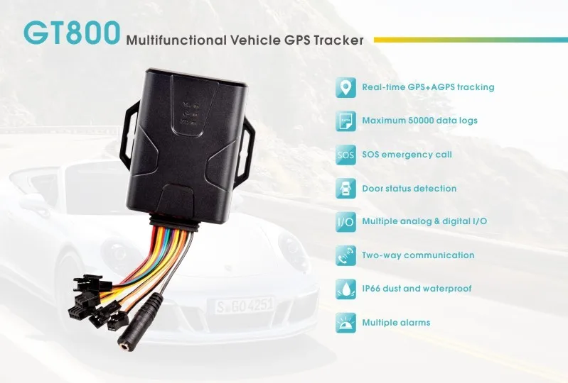 CONCOX 2017 new car gps tracking system GT800 with two-way talk sos alarm waterproof door sensor
