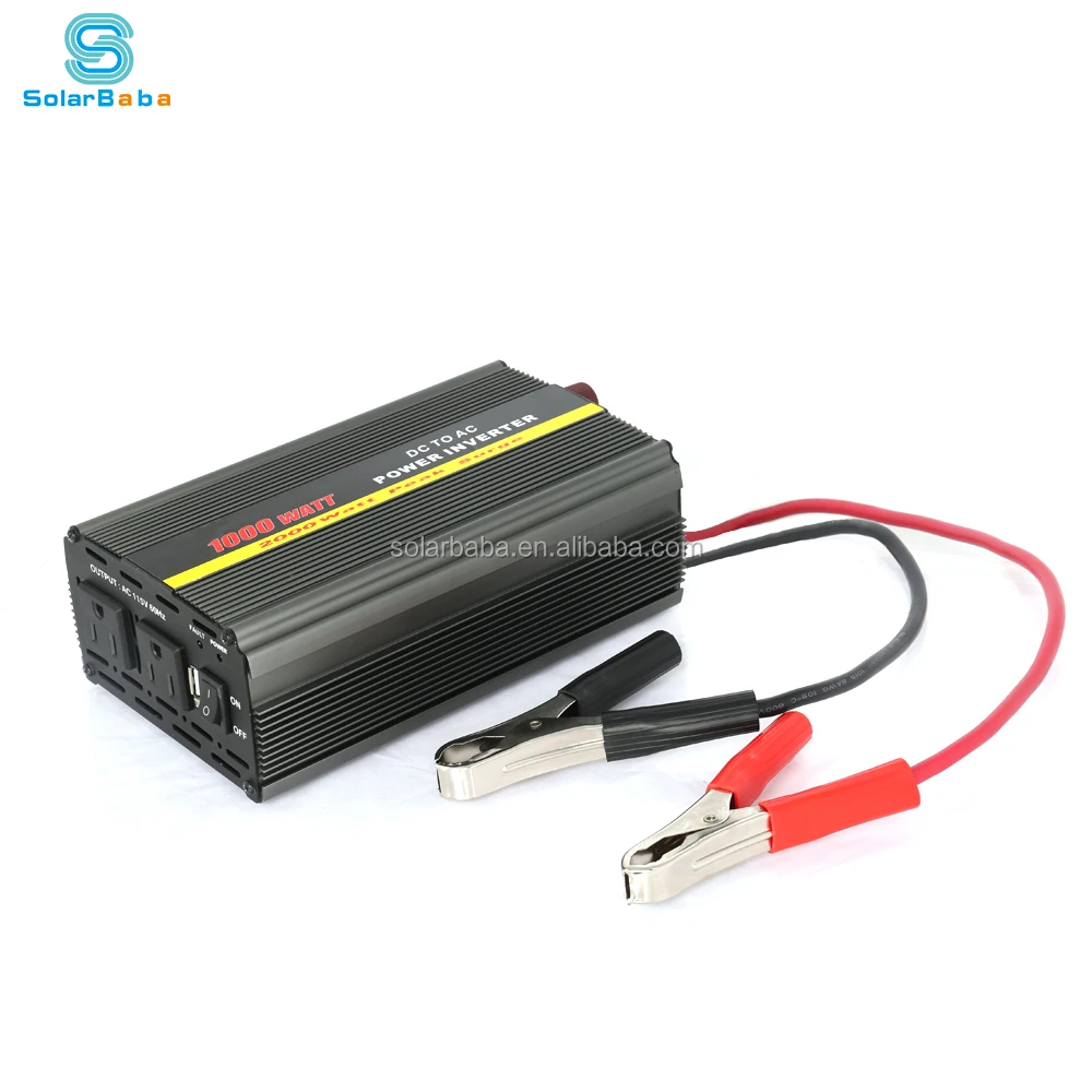 
Real power factory dc ac 12v 24v 48v 110v 120v 220v 230v 240v modified sine wave car power inverter 1000w 
