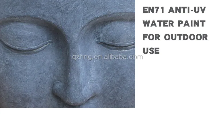 Buddha Head Shape Vase Planter Fiber Cement Flower Pot