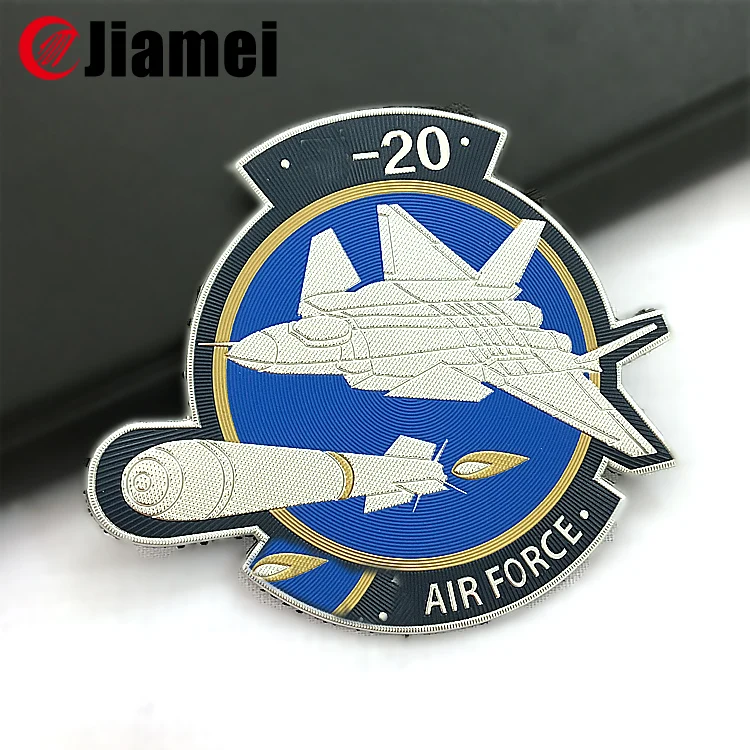 Embroidered fabric military badges and insignia