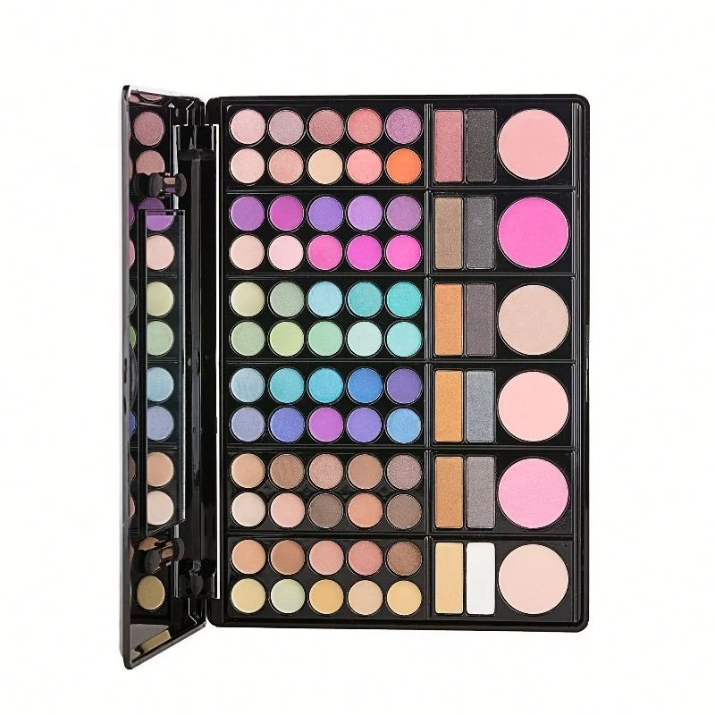 Multifunctional cheap cosmetics private label OEM 78 color contour  makeup eyeshadow palette made in China