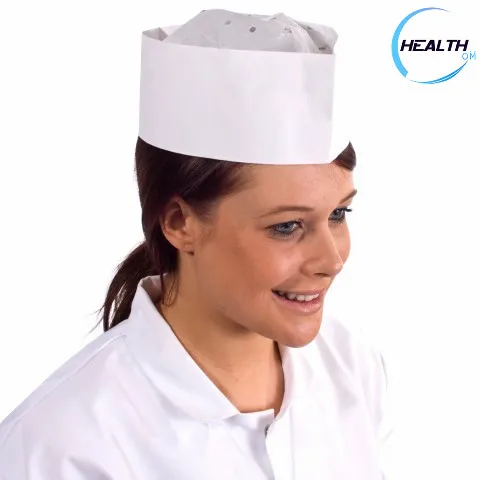 
Disposable Nonwoven Forage Cap Non woven Chef Cap for Kitchen Use 