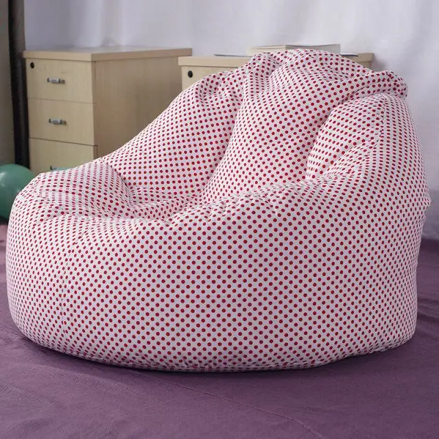 Simple style round shape bean bags indoor living room soft lazy chair bean bag