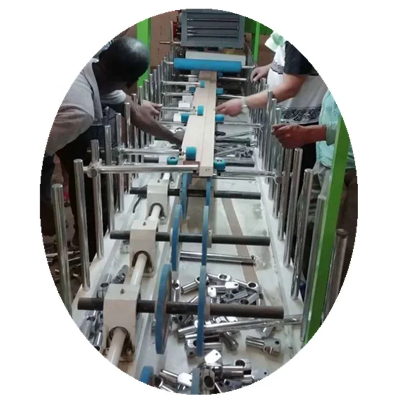 
Customized PUR hot melt glue profile wrapping machine with fast changing rollers 05 