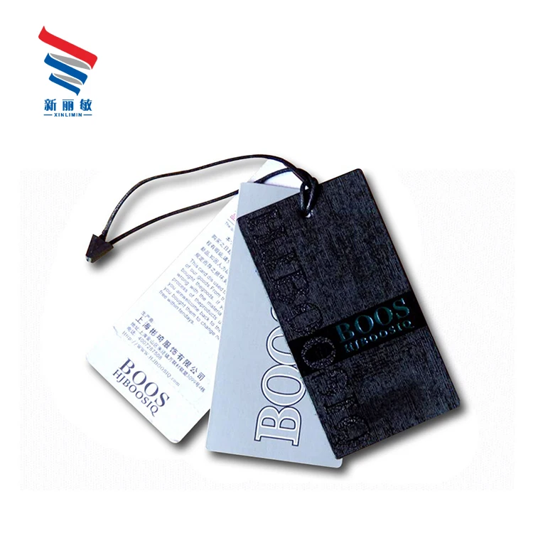 Custom logo printing cheap wholesale vintage paper hair extension hang tags for clothes