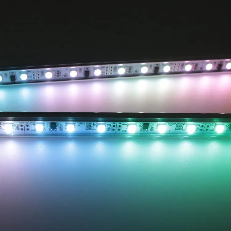 12V Outdoor 48Leds 16pixels UCS1903 SMD 5050 RGB Slim Aluminum Housing Led Bar Light