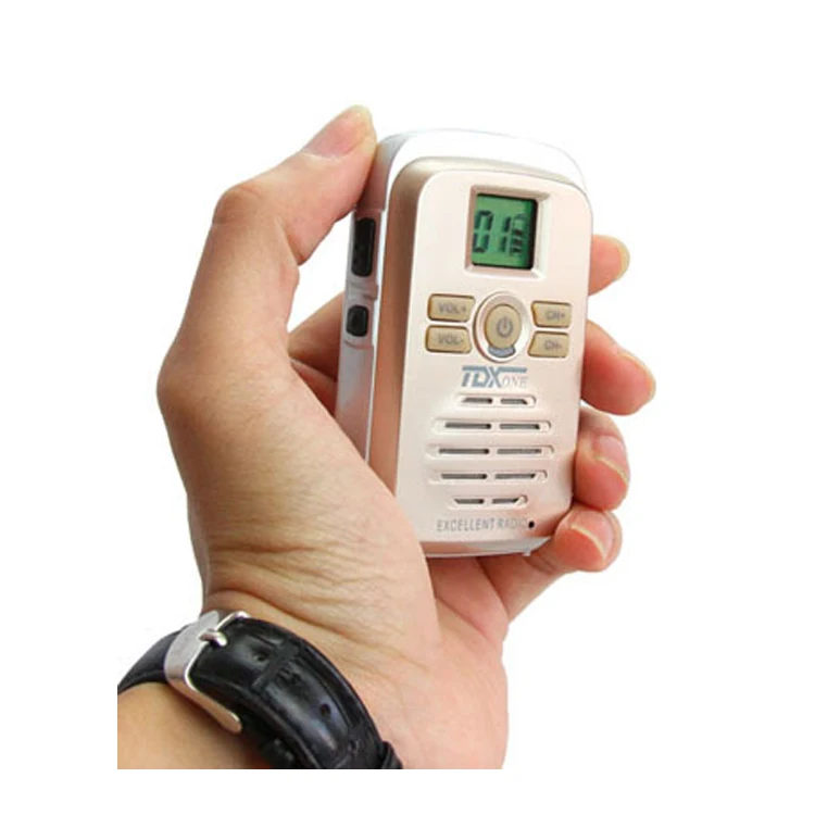 
Goodtalkie travel Mini Walkie Talkie For Team 2-Way Radio Transceiver & Earpiece Headset USB Powered,Range 1-3 km 