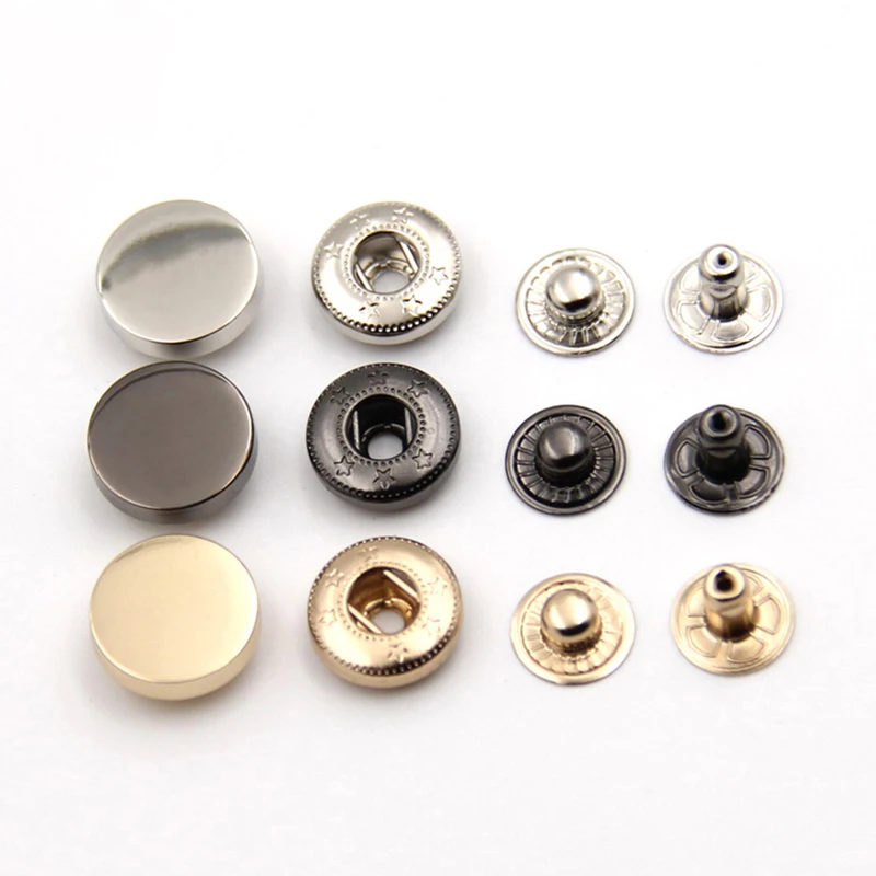 Factory Direct Supply Spring Press Stud Metal Spring Snap Button