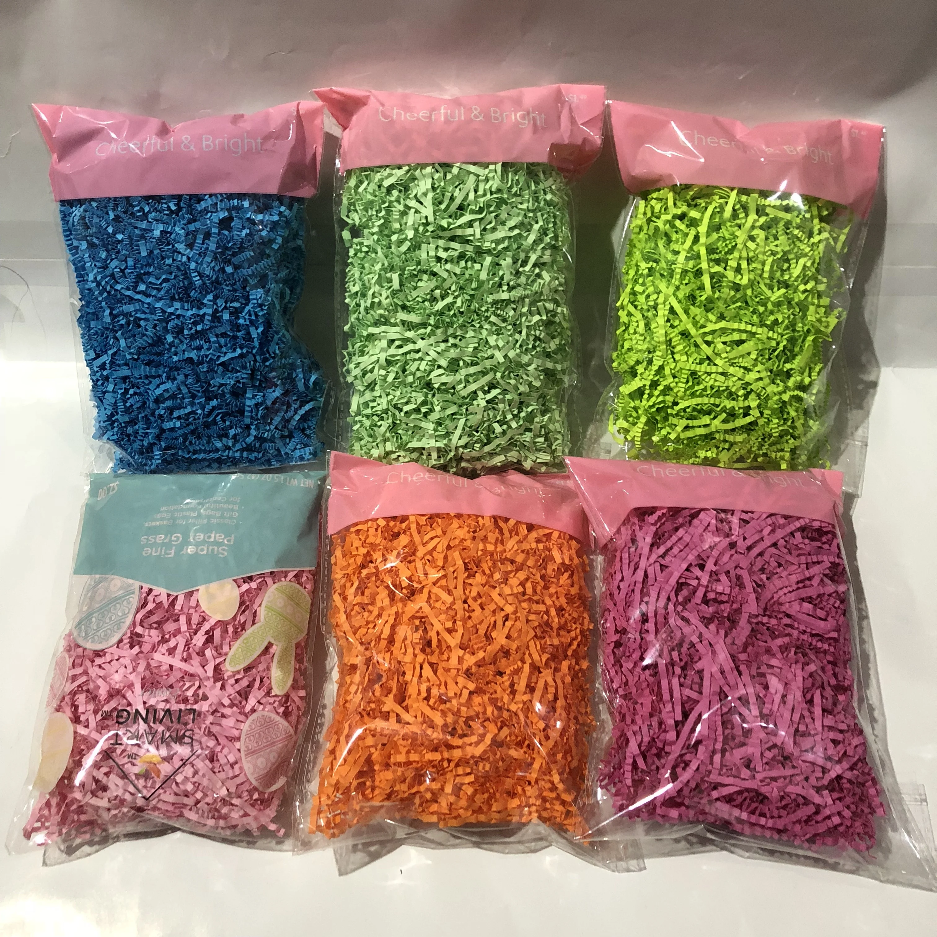 
Crinkle shred paper for boxes and basket filling 