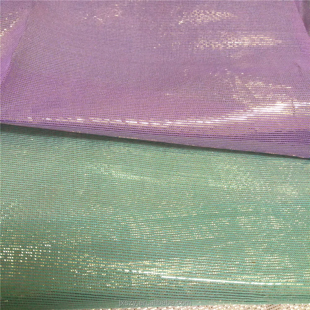 Colorful silk lurex fabric silk metallic jacquard chiffon fabric