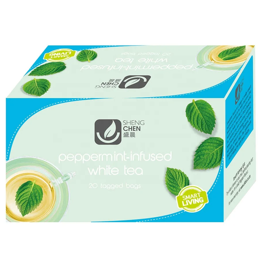 Anhui shengchen China Pure Mint Green Tea 2g*20 bags / The hot tea in winter Green Tea Bag with mint