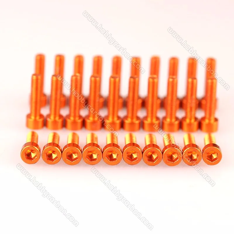 Anodised Aluminum M3 Screws M3x6mm,M3x8mm,M3x10mm,M3x12mm socket Head 7075 button flat customized countersunk stainless steel