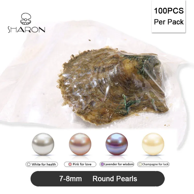 
Bulk Wholesale 7-8mm Akoya Oyster Round Cultured Freshwater Real Sharon Natural Pearls Pearl 