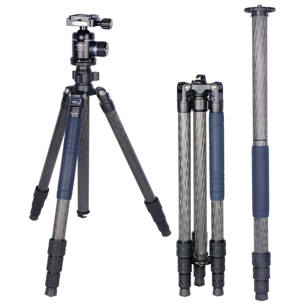 Heavy duty hunting video digital dslr carbon fiber camera tripod