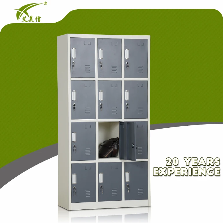 Metal steel Gym Locker Office Staff Clothing Storage wardrobe Steel students Lockers cupboard For Changing Room