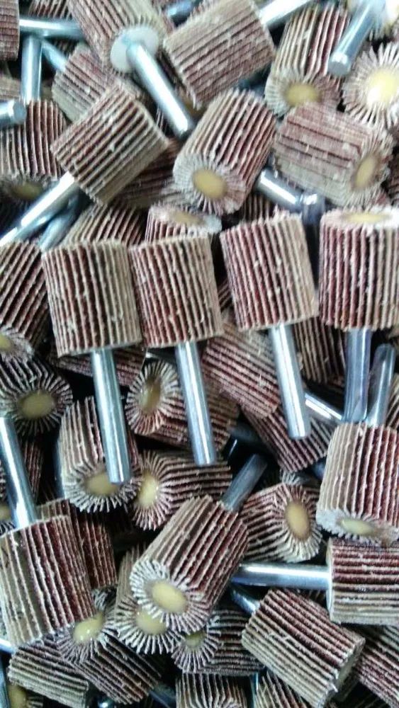 mini die grinder accessaries abrasive tool Mounted Flap Wheel with 1/4-Inch Shank grinding head for stainless metal polishing