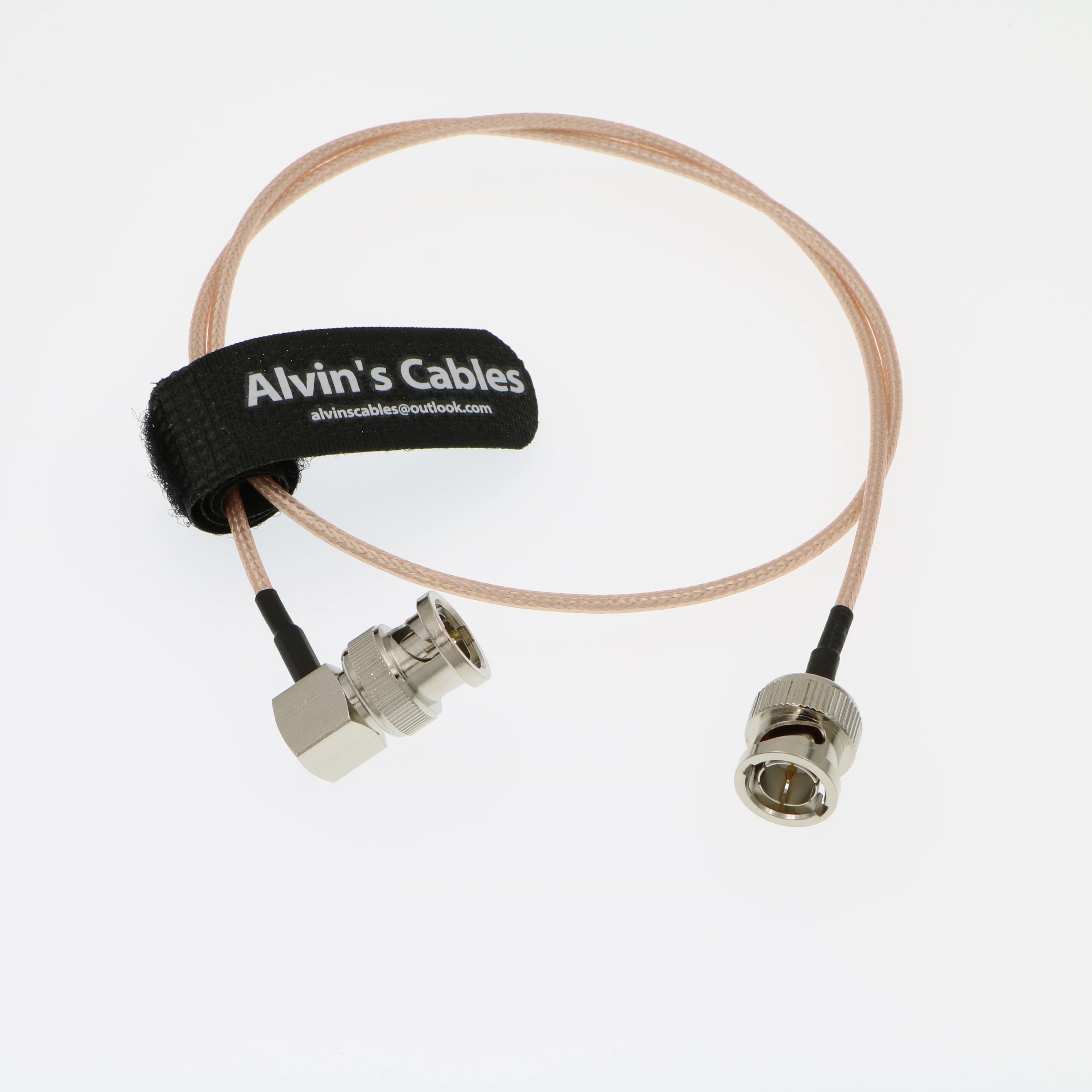 
LanParte HD SDI Video Cable RG179 Coax Right Angle BNC Male to Straight BNC Male for BMCC VIDEO OUT Blackmagic Camera 