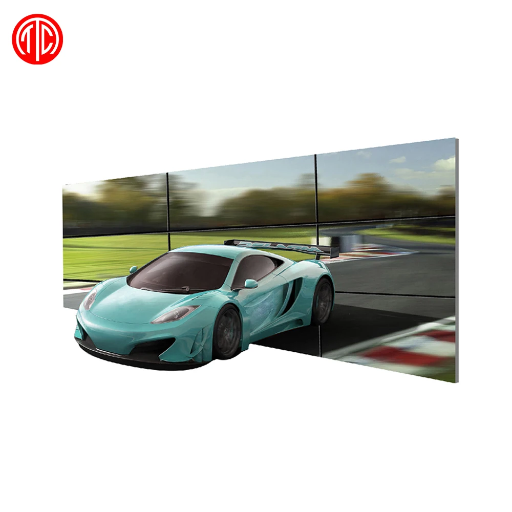 Hot selling advertising glasses Free 3D LCD Video Wall TV with video wall processor