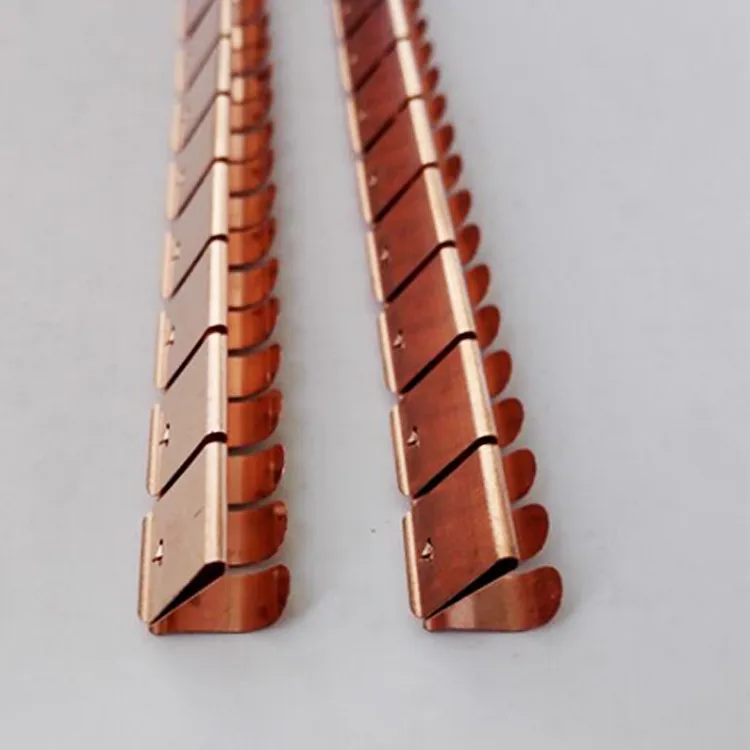 EMS 97-605 406mm EMI gaskets BeCu shielding Fingerstrips beryllium copper finger stock using Brush C17200 material