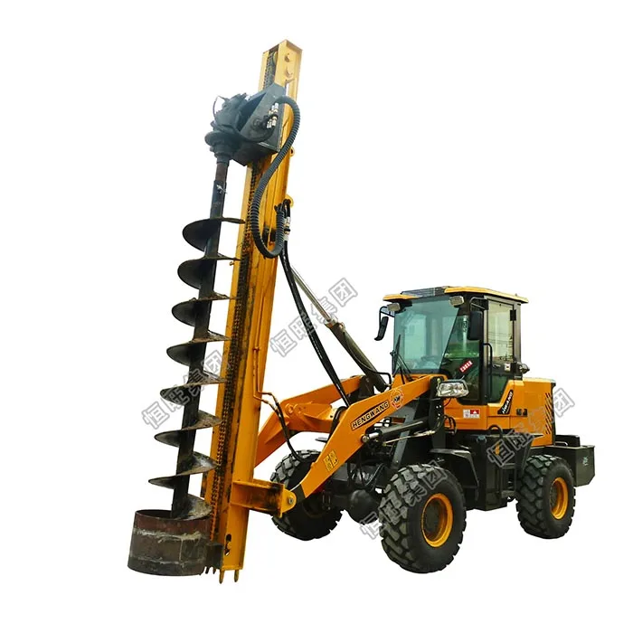 Factory direct sales Truck mounted telegraph pole digger helical pile driver