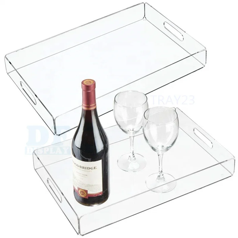  Прямоугольные акриловые сервировочные подносы TRAY23 для еды чая кофе завтрака закусок сыра