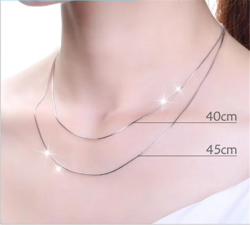 Женское Ожерелье-цепочка из серебра 925 пробы