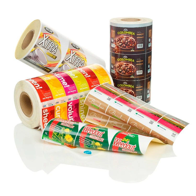 Plastic sample product price labels roll sticker product label