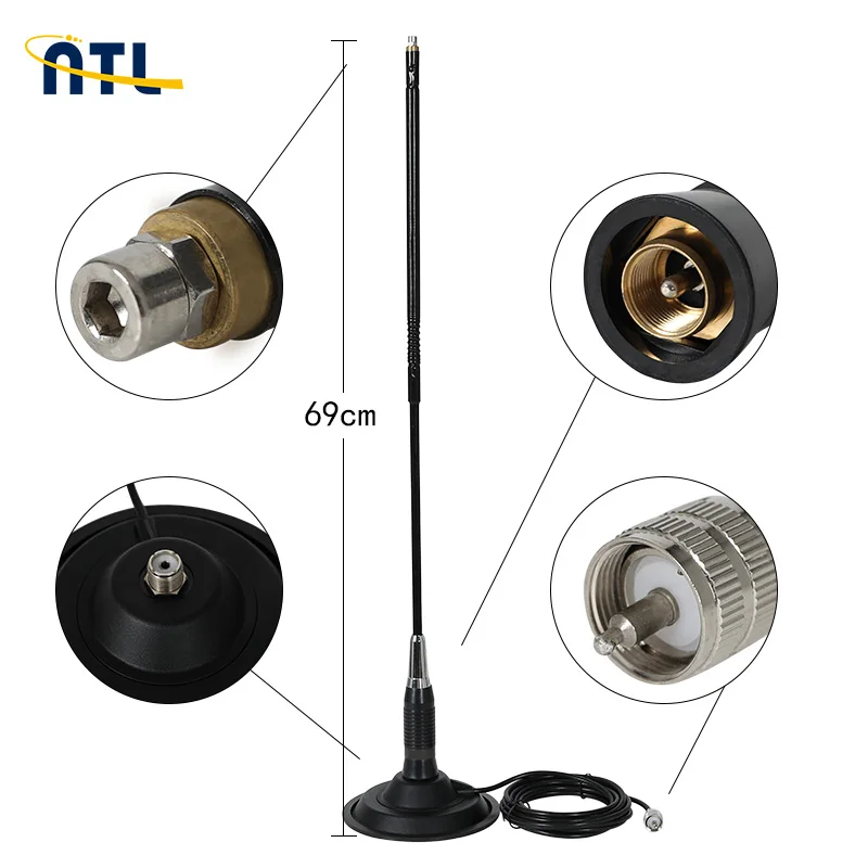 
Magnetic Base Car Mounted 27MHhz CB Antenna For Radio 