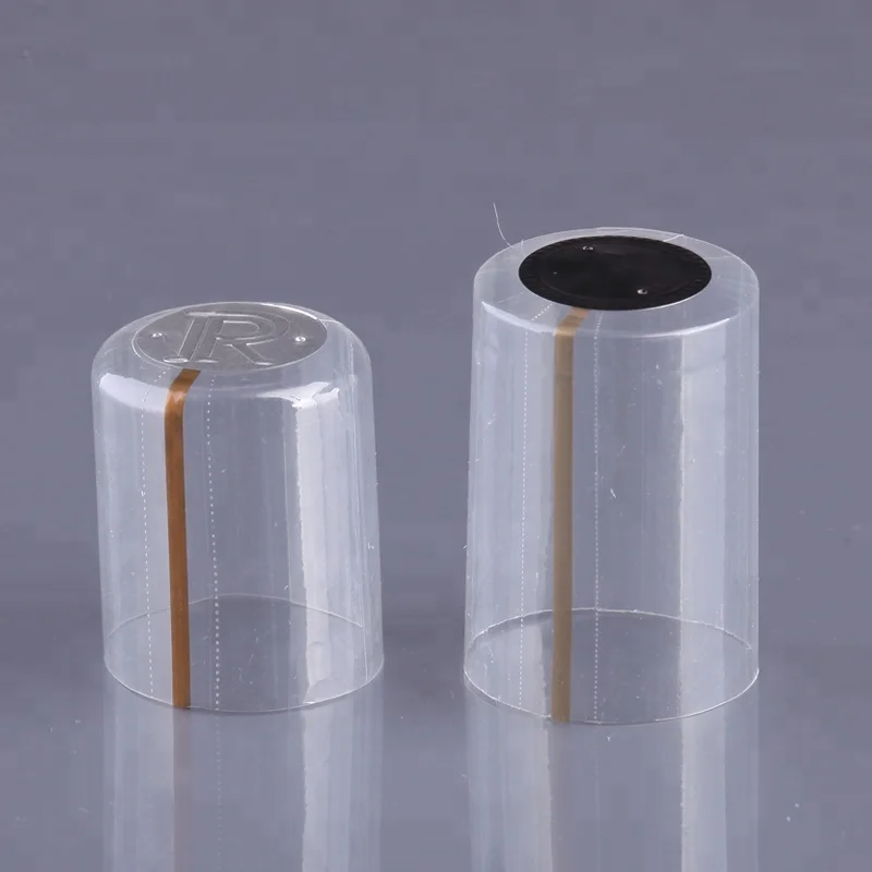 Vertical Tear Tape Transparent Heat Shrinkable Caps