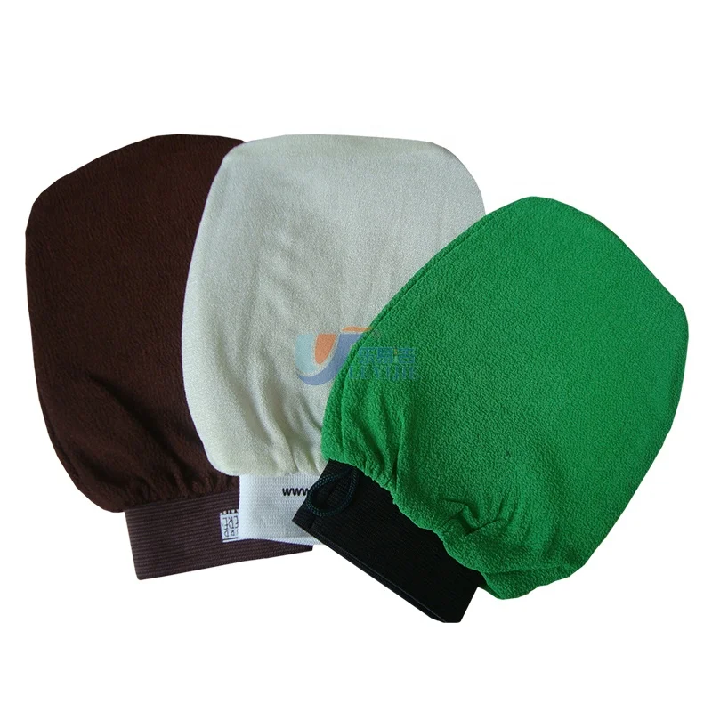 New Hammer Viscose Morocco Bath Glove Body Bath Brushes, Sponges & Scrubbers Exfoliating Bath Mitt in Hammam Custom Logo 15*22CM