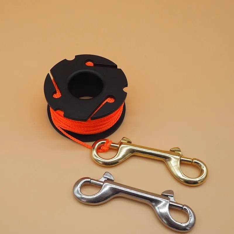 Diving reel Finger Spool with Brass Clip Line Holder Reel