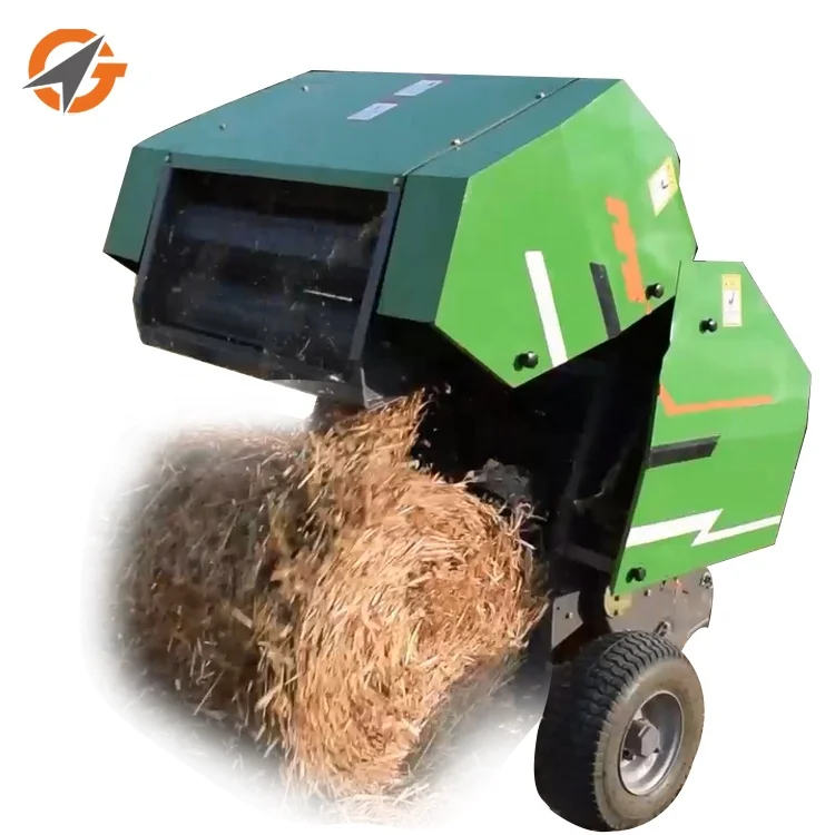 Good Quality Tractor Mounted Press Round Hay Mini Baler Machine Hay Equipment Mini Walking Tractor Baler