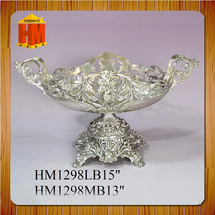 home decoration tourism gifts plated fruit basket bowl / party cracker holder /chocolate candy dish