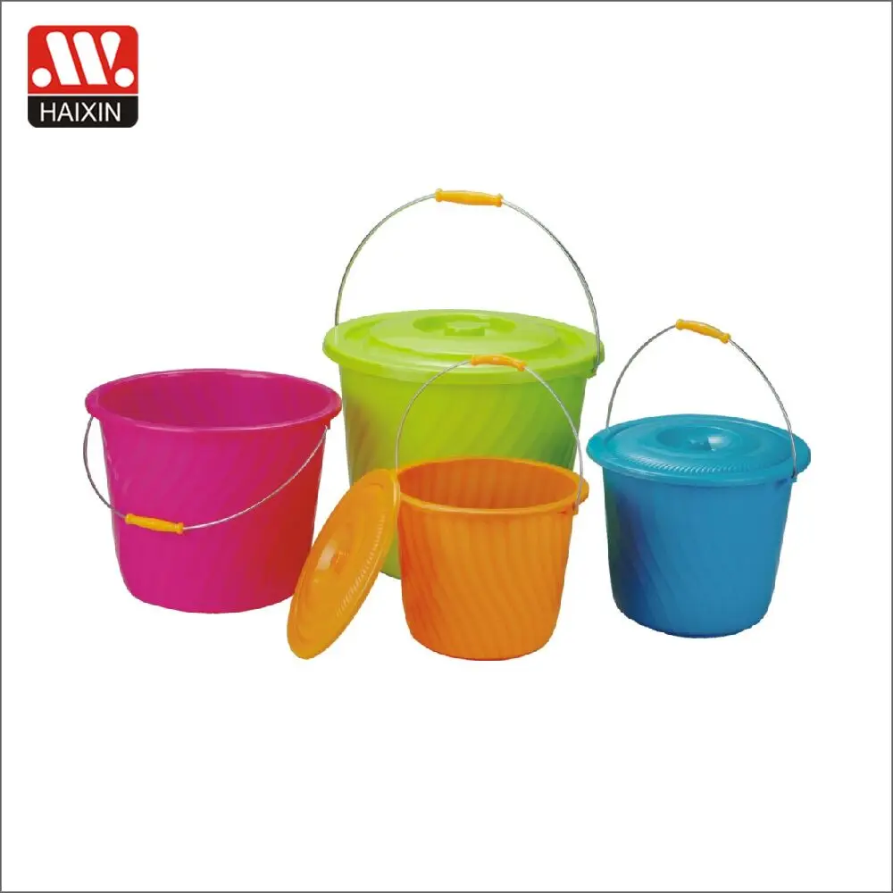 plastic bucket with metal handle bucket without lid 30L